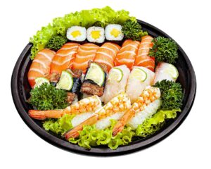 Sushi Sashimi Salmão 18 peças